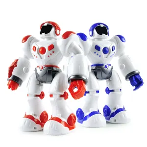 ChuangFa Mainan Robot Yang Dioperasikan dengan Baterai, Mainan Robot Anak Laki-laki Ringan & Suara, Mainan Tempur