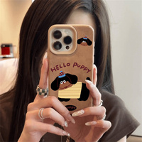 Dessin animé saucisse chien antichoc étui de téléphone portable pour iPhone 16 Pro Max 15 14 Plus 13 12 11 accessoires en gros coque de téléphone mignon