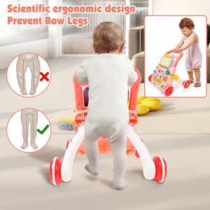 Trotteur multifonctionnel <span class=keywords><strong>pour</strong></span> bébés, jouets <span class=keywords><strong>pour</strong></span> tout-petits, poussette, marcheur d'apprentissage assis <span class=keywords><strong>à</strong></span> <span class=keywords><strong>debout</strong></span> avec plateau d'activités éducatives précoces et musique - Product Image 6