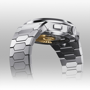 นาฬิกาข้อมืออัตโนมัติ Lucky Harvey รุ่น Mens Titanium Meteorite พร้อมฟังก์ชั่นเสียงเรียกเข้า กันน้ำ 50 เมตร กระจกแซฟไฟร์ - Product Image 3