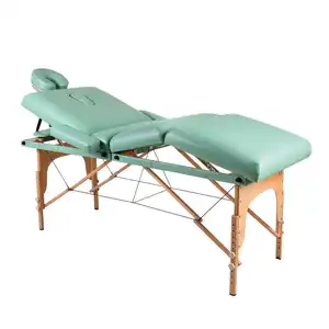 Cama De Masaje 4 Phần Có Thể Gập Lại Massage Giường Ánh Sáng Trọng Lượng Gỗ Massage Giường