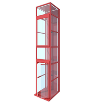 Plateforme élévatrice à cadre en alliage d'aluminium avec un design moderne pour villa, modèle 3D conçu, porte populaire