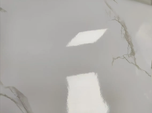Feuille de PVC à <span class=keywords><strong>effet</strong></span> <span class=keywords><strong>marbre</strong></span> décoratif SUNYOPLAS pour la lamination de meubles sous pression sous vide, Guangdong - Product Image 2