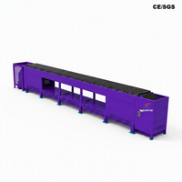 Trieuse à courroie étroite pour concentrateur logistique avec inspection de qualité traçable, vision IA, dimensionnement, tri doux et échange rapide de modules