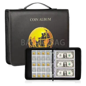 Raccolta di monete, libro di Album porta monete per collezionisti, Album di raccolta di monete e Album di pagine di timbri di carta