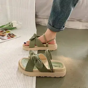 Factory sale summer anti-slip open toe platform sandals for women and ladies