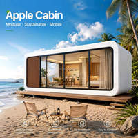 Maisons préfabriquées pour hôtels, Cabine Apple, Maison spatiale, Pod, Petite capsule spatiale, Structure de construction