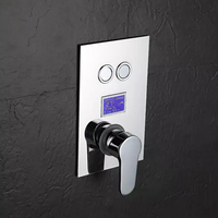 Mélangeur de puissance d'eau robinet, salle de bains de douche Intelligent en laiton, contrôle encastré