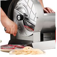 DAWNTECH Automatische Roller Snijmachine Type 304 RVS Aardappel Fruit Groente Gedroogd Fruit Voedsel Citroen Snijder Verstelbare Dikte 8