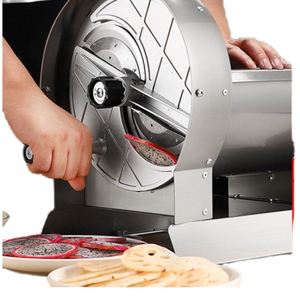 Trancheuse automatique à rouleaux en acier inoxydable pour pommes de terre, fruits, légumes, fruits secs, aliments, citrons, avec épaisseur de coupe réglable - Product Image 4