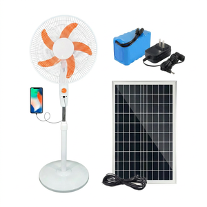 Ventiladores Recargables con Panel Solar, Ventilador Solar Económico, Carga <span class=keywords><strong>de</strong></span> Teléfono Móvil, 16 Pulgadas, Control Remoto, Ventilador Solar <span class=keywords><strong>de</strong></span> 12V - Product Image 1