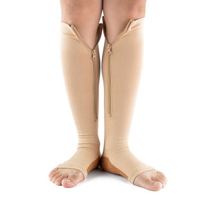 Calcetines de compresión de manga larga con cremallera, algodón negro con infusión de cobre, venas varicosas, venta al por mayor - Product Image 5