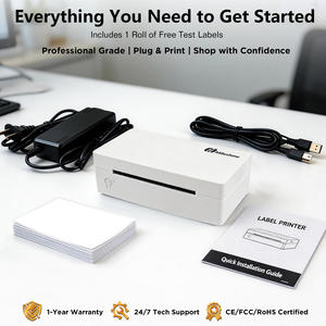 เครื่องพิมพ์ฉลากความร้อน MHT-L1091 ขนาด 4x6 นิ้ว ความกว้าง 110 มม. เชื่อมต่อ USB และบลูทูธ สำหรับพิมพ์บาร์โค้ด - Product Image 5