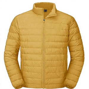 Men's Lightweight <b>Packable</b> Down Coat Waterproof Winter Hooded <b>Jacket</b> with 100% Down Filling Casual Storage Pouch - Product Image 1