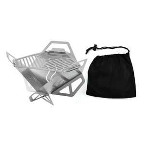 Parrilla <span class=keywords><strong>Portátil</strong></span> <span class=keywords><strong>de</strong></span> Acero Inoxidable Desmontable y Resistente al Viento, Parrilla Triangular Mini Tipo Loto para Camping, Parrilla <span class=keywords><strong>de</strong></span> <span class=keywords><strong>Carbón</strong></span> para Uso en Exteriores - Product Image 4