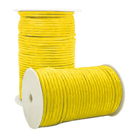 Cordes en polyester personnalisées, légères, haute résistance, résistantes à l'usure, corde en soie tressée, tresse décorative, sécurité en extérieur