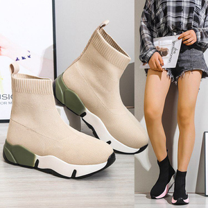 Calzini scarpe da corsa Sneakers da <span class=keywords><strong>donna</strong></span> scarpe sportive piattaforma elastica Casual traspirante stivaletti vulcanizzati - Product Image 3