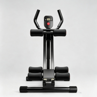 Appareil de fitness à domicile pliable en aluminium pour abdominaux, entraîneur portable avec compteur numérique pour entraînement complet du corps