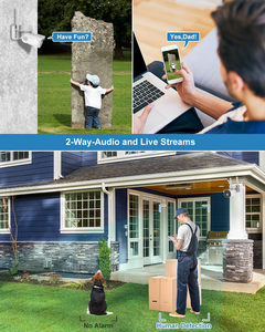 Tuya 2MP Wifi Smart Camera 14400 mAh Outdoor PTZ batteria senza filo fotocamera solare - Product Image 6