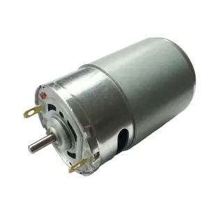 RS 555 micro 12 volt dc motor with double shaft