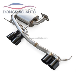 Adecuado para <span class=keywords><strong>BMW</strong></span> E90 <span class=keywords><strong>E92</strong></span> <span class=keywords><strong>320i</strong></span> 318i 325i 2007-2012 Escape de sonido de coche deportivo Punta de escape de cuatro salidas Compatible con difusor M3 - Product Image 2