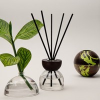 Ensemble de flacons diffuseurs en verre ambré et verre dépoli avec boîte, luxe, 100 ml, emballage vide pour diffuseur