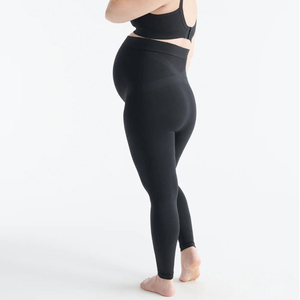 Leggings de maternité sans couture personnalisés OEM avec soutien par-dessus le ventre <span class=keywords><strong>pour</strong></span> le yoga et la grossesse - Product Image 2