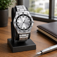 Montre de Plongée Sportive de Luxe pour Homme en Acier Inoxydable à Quartz, Cadran à Aiguilles Diamantées de Haute Qualité, Charme Automatique à Remontage Automatique