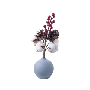 Bouquet de coton artificiel CallaFloral, branche unique, fleur séchée blanche, décoration de mariage et de maison - Product Image 5