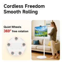 Whalescreen - Televisor Inteligente Android 12 con Pantalla Táctil LED de 32 Pulgadas, Resolución 1080p Full HD, 10 Puntos de Contacto, Cámara de 5MP, Funciona con Batería, con Ruedas Portátiles