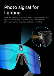 L805 4GB AI Smart Glasses <b>with</b> 8MP POV Camera Chatgpt Eyewear ENC Video Recording Outdoor Cycling Sunglasses Touch App Control - Product Image 5