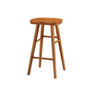 Tabourets en <span class=keywords><strong>bois</strong></span> simples solides de compteur de chaise de pied <span class=keywords><strong>haut</strong></span> de barre modernes pour la cuisine - Product Image 3