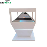 Pantalla LCD Holográfica Piramidal de 32 Pulgadas y 360 Grados, Positiva y Negativa, para Educación en Interiores, Exhibiciones en Museos, Publicidad y Comercio Minorista