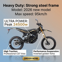 Moto électrique tout-terrain homologuée 2026 SuR Ron Ultra Bee 24.5KW 74V 60AH 520N.m Surron Ultra Bee