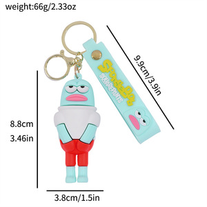 New Creative Cartoon Patrick Star Plastic Keychain Pendant Bag and <b>Car</b> Accessory Wholesale Gift Item <b>Model</b> - Product Image 5