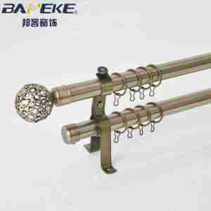 <span class=keywords><strong>Tringle</strong></span> à <span class=keywords><strong>rideau</strong></span> télescopique moderne en alliage d'aluminium doré réglable de <span class=keywords><strong>3</strong></span> mètres, double tête, résistante à la rouille, avec accessoires - Product Image 4