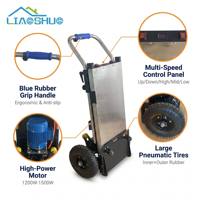 Nouveau chariot monte-escaliers électrique motorisé LIAOSHUO 48V 1200W, capacité 400 kg, pour le transport de réfrigérateurs et de machines à laver, garantie 1 an