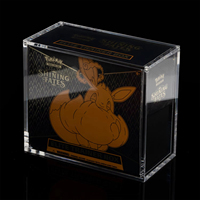 Boîte d'entraînement d'élite Pokémon Shining Fates ETB Plus dans un étui en acrylique avec un design pliable écologique, protection anti-UV