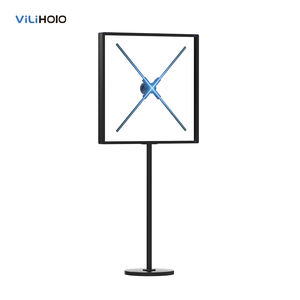 3DホログラムファンプロジェクターLEDディスプレイホログラフィック広告デバイスアルミカバーとグラウンドブラケット付きプロモーション用 - Product Image 1