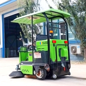 Barredora Eléctrica con Asiento y Toldo de 2 Ruedas para Limpieza de Parques Industriales - Product Image 2