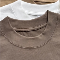 Herenshirt van hoge kwaliteit, 300 gram, 100% katoen, met aangepast logo, streetwear, korte mouwen