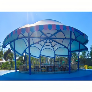 China Manufacturer Fast Assemble UV Water Resistant PVDF PVC Tensile Structure Outdoor Landscape Shade Shelter - Product Image 3