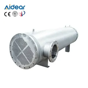 Aidear เครื่องระเหยแบบเปลือกและท่อ,เครื่องทำน้ำร้อนแบบสแตนเลสและท่อแลกเปลี่ยนความร้อนเกรดอาหารสำหรับใช้ในอุตสาหกรรม