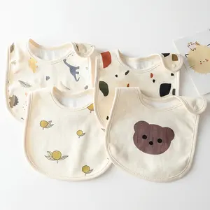 OEM Acceptable 100% Organic Cotton Sleeveless Baby Cotton Bib