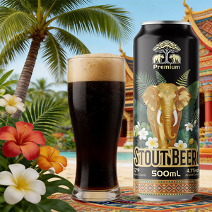 Bebida Alcohólica al por Mayor, Marca Privada OEM, <span class=keywords><strong>Cerveza</strong></span> Extra Fuerte 8 ° <span class=keywords><strong>Cerveza</strong></span> de Malta P Craft Wheat Stout Lager en Latas - Product Image 4