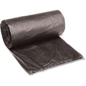Boardwalk H4823RKKR01 24 pouces. X 23 In. 10 gallons 0,35 Mil. Sacs poubelles en plastique noir basse densité 500/carton - Product Image 4