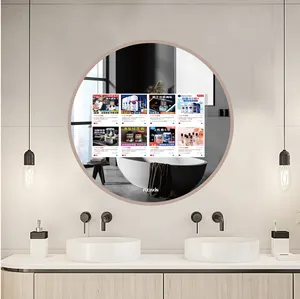 LED Wall Mount Romantic Moon Light Round Vanity Bathroom Led Mirror