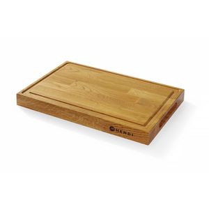 HENDI 420x280x(H)40mm <b>Oak</b> Cutting Board Elegant Serving <b>Tray</b> - Product Image 1