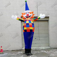 Danseur de crème glacée gonflable géant personnalisé Zhenmei, ventilateur intégré, alimentation par prise, installation facile pour la danse de dessins animés en extérieur