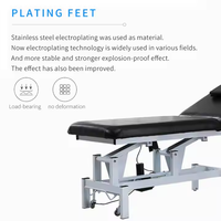 Table de massage électrique à deux moteurs en cuir PU, design mobile, idéale pour usage commercial en salon – Meilleure vente